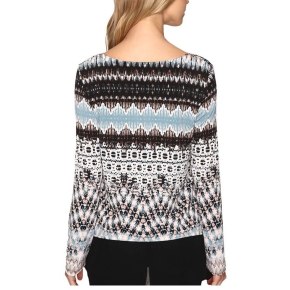 Karen Kane Long Sleeve Top with Liner - Picture 3 of 8